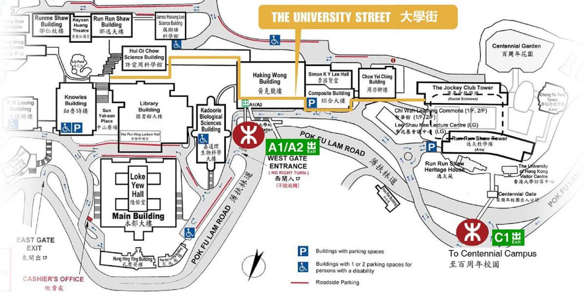 mapa de hku