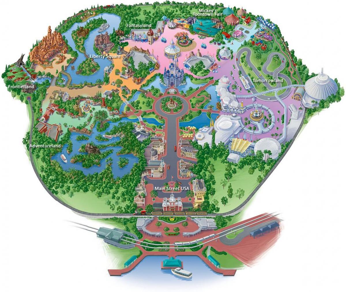 mapa de Hong Kong Disneyland