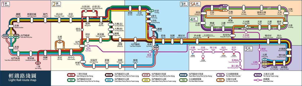 HK mapa ferroviário