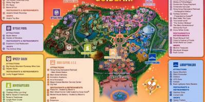 HONG kong Disneyland mapa