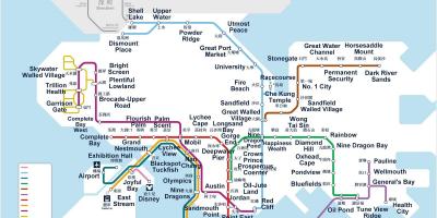 Hong kong metro mapa
