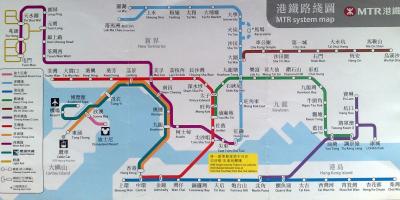KCR mapa de hong kong