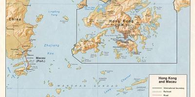 Mapa de Hong Kong e Macau