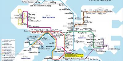 Mapa do metrô de Hong Kong