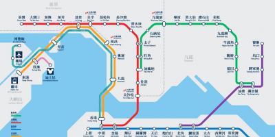 Estação MTR Causeway bay MTR mapa