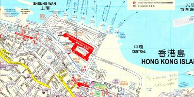 Porto de Hong Kong mapa