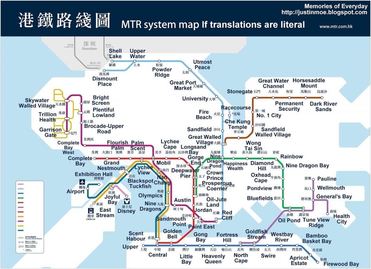 Hong kong metro mapa