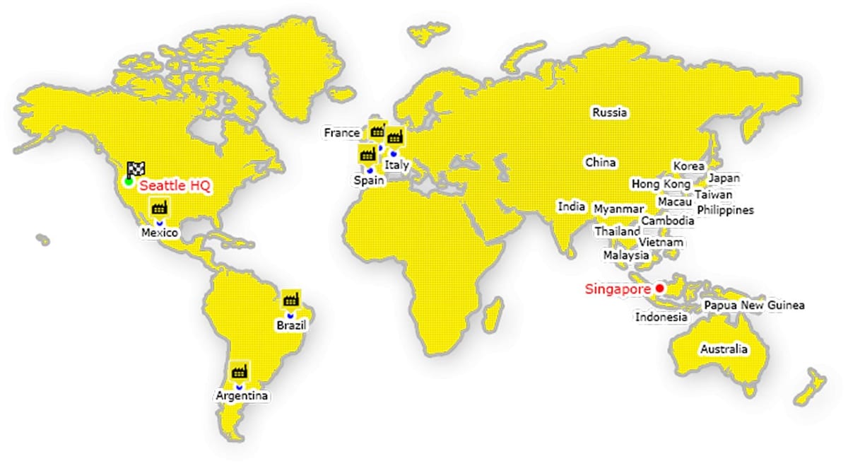 Hong Kong no mapa