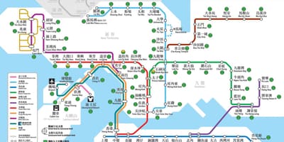 HK mapa de ônibus