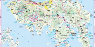 Hong Kong no mapa