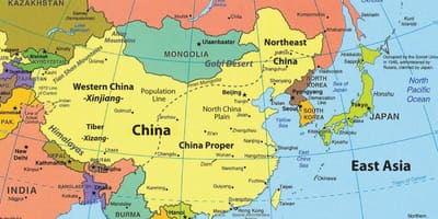 Mapa de Hong Kong e arredores
