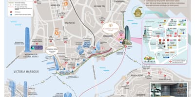 De MTR (metro de Quarry Bay, a estação mapa